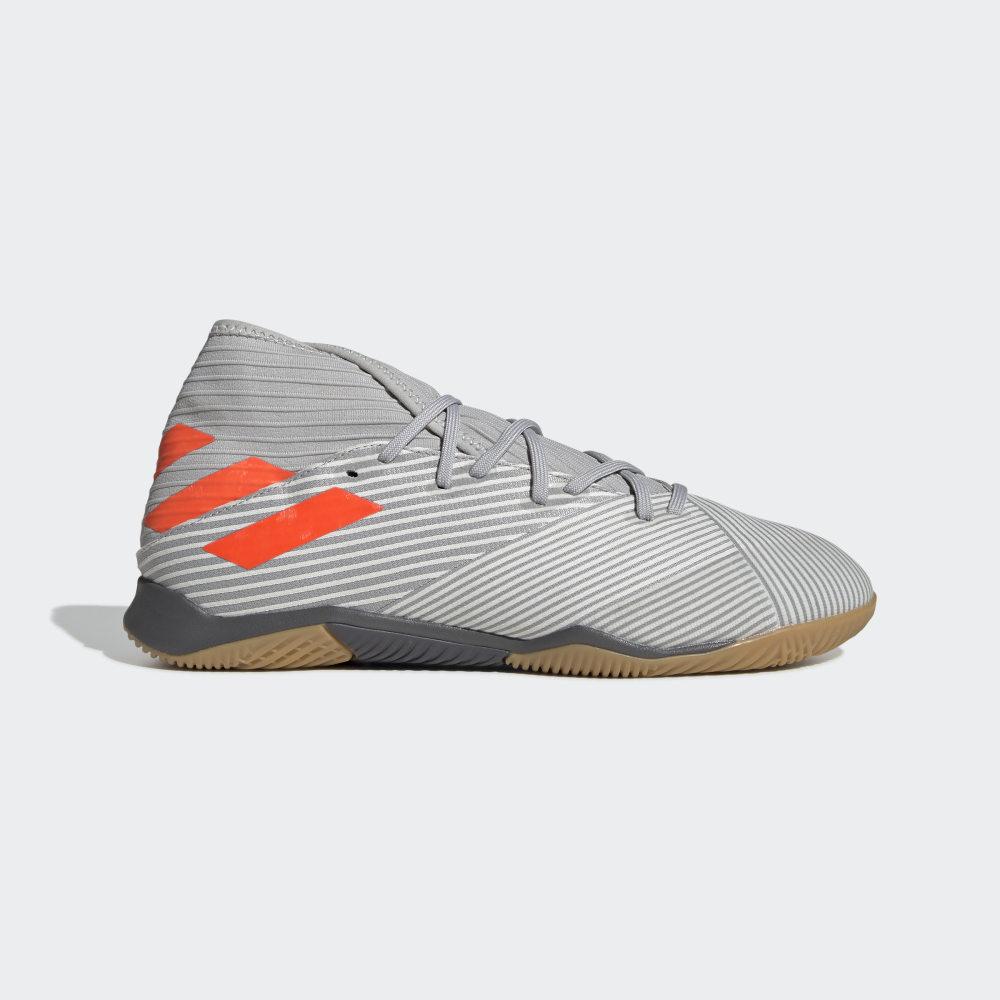 Adidas Men's Nemeziz 19.3 Indoor Football Shoes Grey/Orange/White Ireland EF8289